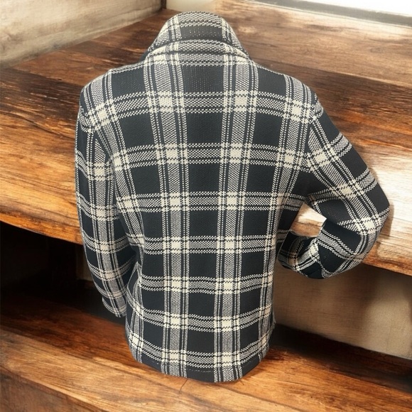 Chaps black & off white full zipper jacket, size Large - Picture 2 of 5